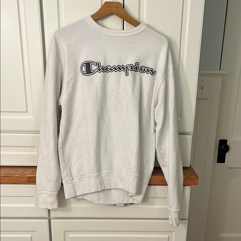 Champion White Crewneck